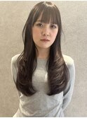 福井　大和田　レイヤーカット　ハッシュカット　ロング　透明感