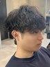 メンズカット＋艶ケアパーマコース ￥13,200(税込)