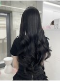 ロングレイヤー/ブルーグレージュ/艶カラー　上野