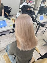 アジールヘア 所沢プロペ通り店(agir hair)&nbsp;20代30代韓国風◎小顔見せホワイトベージュケアブリーチ所沢