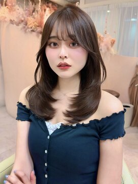 ユニ 表参道(uni) 大人気の韓国風ワンカールレイヤーカット/ヨシンモリ/エギョモリ