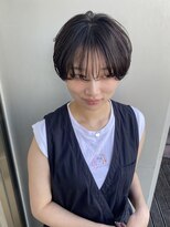 エアー 青山(AIR) 丸みショートシースルーバングくびれショートボブミニボブ