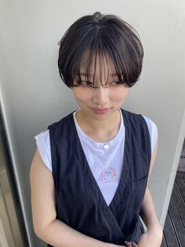 エアー 青山(AIR) 丸みショートシースルーバングくびれショートボブミニボブ
