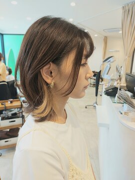 カムバイネオリーブ 溝の口店(Cam by neolive) ☆ウルフレイヤー・ミルクティベージュインナーカラー☆