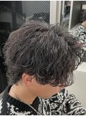 熊本メンズサロン波巻きスパイラルシャドウパーマ