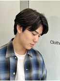 スパイラルパーマ/ツイストスパイラル波巻きメンズカットウルフ