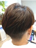 刈り上げショートハイライトスタイル