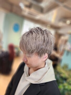 メンズハイトーン×シルバーグレージュ