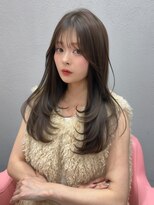 ボタン シブヤ(VOTAN SHIBUYA)&nbsp;シースルバング/顔まわりカット/流れる顔まわり/透け感カラー