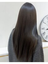 セットアップ 岡山北長瀬店(SET-UP)&nbsp;オリーブカラー濃いめカラーダークトーン髪質改善艶髪