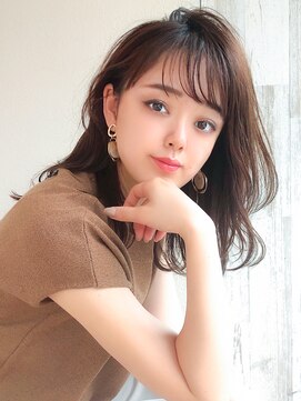 エイミーバイアフロートザガーデン 浦和店(amie by afloat the garden) 大人可愛いかきあげミディアムレイヤー/ハッシュカット【浦和】