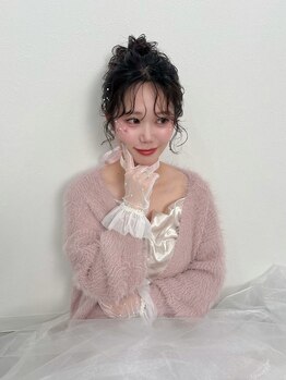 ヘアセットサロンsui 名古屋 / ヘアセット/ 眉毛 / 着付け【7/1オープン（予定）】の写真/【名駅徒歩5分】崩れにくくて可愛いカジュアルアレンジが人気♪デートやイベント,ちょっとしたお出掛けにも