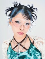 Behov【ベホブ】&nbsp;スカイブルー×ブルーブラック×Y2Kカチモリヘア