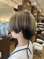 ジャストビューティー シュシュ 横須賀中央店(Just Beauty Chou Chou) 【根岸真奈美】抜きぱっなしブリーチ/アンブレラカラー/ショート