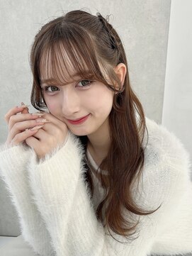 カシュカシュ 表参道(cache cache) ヘアアレンジヘアセット透明感カラーハーフツインアレンジ