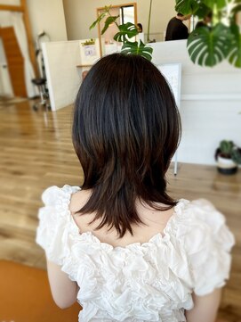 ヘアーブランドジン ティアラ(HAIR BRAND Jin Tiara) ハッシュカット×アプトグロストリートメント【#松山美容室】
