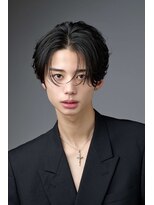 ブラック サッポロ(BLUCK SAPXOXO)&nbsp;スパイキーショートツイスパシャドウパーマメンズカットブリーチ
