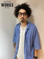 ワークス ヘアデザイン(WORKS HAIR DESIGN)&nbsp;メンズツイストパーマ　ミディアムヘア
