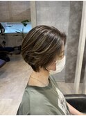 【札幌G grow】大人可愛いハイライトショート◎20代30代40代