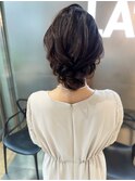 アップスタイルヘアセット
