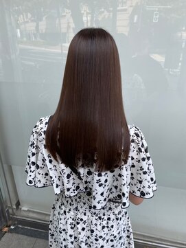 キュア 表参道(CURE) 黒髪/グレージュカラー/ココアベージュ/ヘルシーロング[表参道]