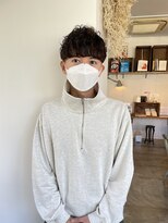 ヘアーアイストゥーレ(HAIR ICI TRE)&nbsp;カットパーマ メンズパーマ　メンズカット マッシュ 担当渡辺聖