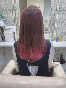 キビト(kibito) グラデーションガーネットピンク