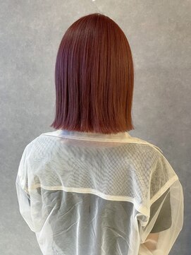 オブジェ シエル(obje't ciel) 【Obje’tciel】艶髪切りっぱなしボブ/レッドブラウン【暮石唯】