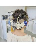 成人式前撮りヘアセット