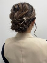 ウクラ バイ レシッド 池袋(uchla by rcid)&nbsp;結婚式二次会花火大会にも☆お呼ばれヘア編み込みアップスタイル