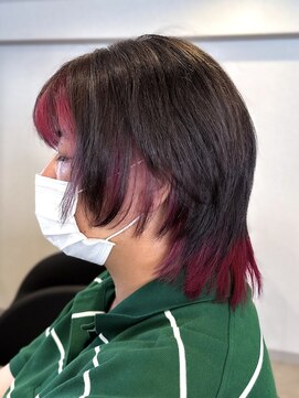 アフェクト 上大岡(affect) インナーピンク/ウルフカット/ハッシュカット/ブリーチ/上大岡