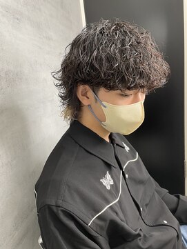 ネクスト 静岡店(NEXT) NEXT静岡　波巻きパーマ　マッシュウルフ　インナーカラー