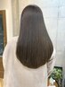 高度美髪矯正酸性ストレート+髪質改善カラー+水素3StepTr+カット [代官山]
