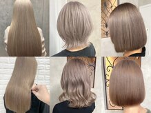 《BEIGE COLOR》やわらかい雰囲気の人気No1カラー。配合の違いで色々な印象に