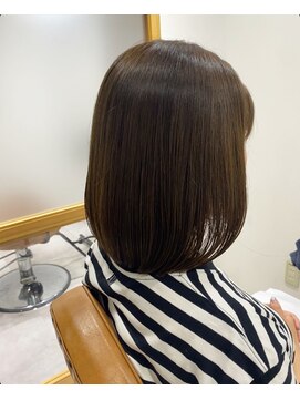 ココノサロン ハナレ(cocono salon HANARE) ぷつっとボブ×赤み消しカラー　ココアベージュ