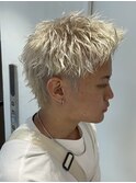 ベリーアップバングスパイキーショートツーブロック