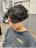 ☆長めツーブロマッシュアップバング×サーフカール