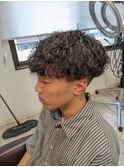 軽めマッシュ×ハード波巻きスパイラルパーマ