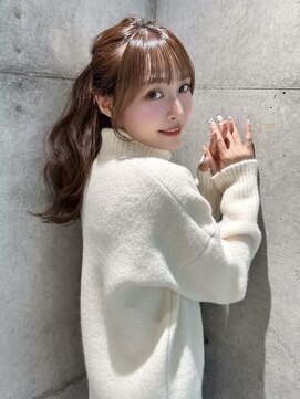 ロンド レア 天神大名店(Lond Le’a) 小顔に見せるヘア/ワンレン/ボブウルフ/ネビージュ/黒髪カタログ