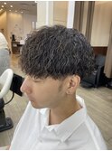 ツイストスパイラルパーママッシュ刈り上げメンズパーマ