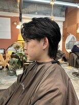 チャプター 問屋町(chapter)&nbsp;ソフトウルフカットフェザーパーマニュアンスパーマ韓国ヘア眉毛