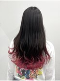 ピンクレッドグラデーション
