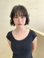 スニュウ(snuw)&nbsp;【snuw mina】ボブカット/顔まわりレイヤー/透明感カラー/伏見