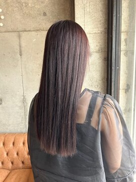 ヘア ルーナ バイ アプリーレ(hair lune by Aprire) 【髪質改善】艶カラー×サラサラストレートロング