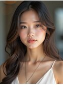 韓国くびれヘア_調布ミニウルフチェリーブラウン似合わせカット
