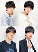30代40代メンズビジネスナチュラルブラウン爽やかツーブロ