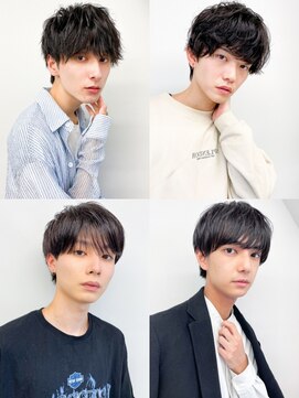 アース 明石店(EARTH) 30代40代メンズビジネスナチュラルブラウン爽やかツーブロ