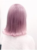 小顔ワンカールレイヤーカットデジタルパーマホワイトグレージュ
