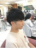 ツーブロック×刈り上げマッシュ◎黒髪好印象ナチュラル