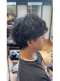 波巻きパーマ